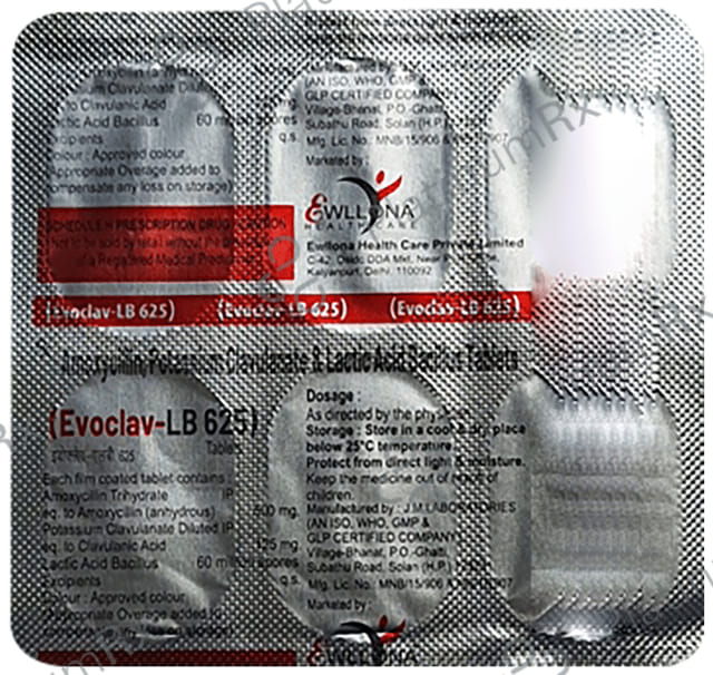 Evoclav-LB 625 Tablet