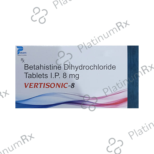 Vertisonic 8mg Tablet 10s