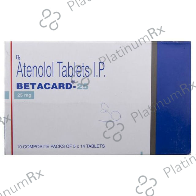 Betacard 25mg Tablet 14s