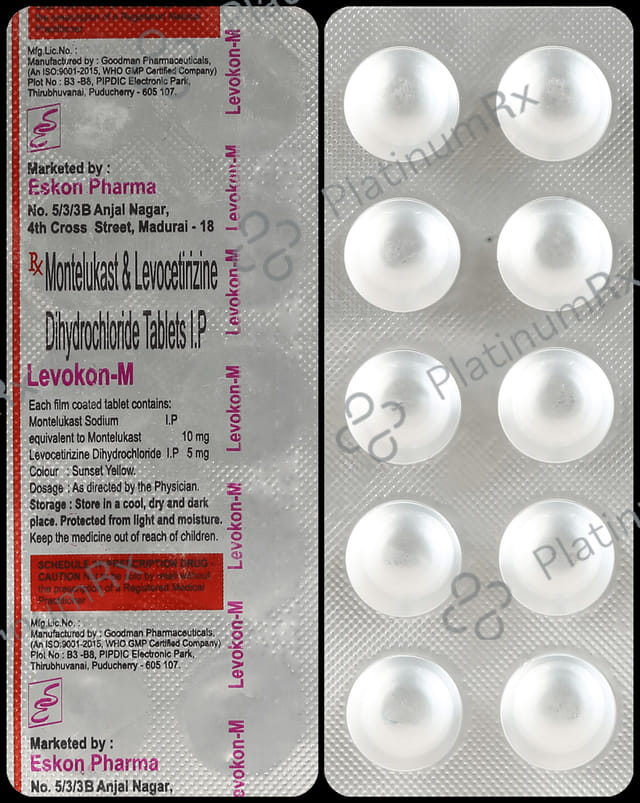 Levokon M 5/10mg Tablet 10s