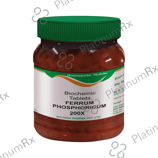 Bio India Ferrum Phosphoricum Biochemic Tablet 200X 450 gm