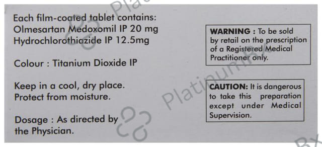 Olmat H 12.5/20mg Tablet 10s