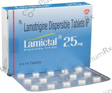Lamictal 25mg Dispersible Tablet 14s