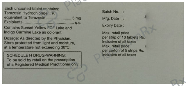 Hytrin 5mg Tablet 10s