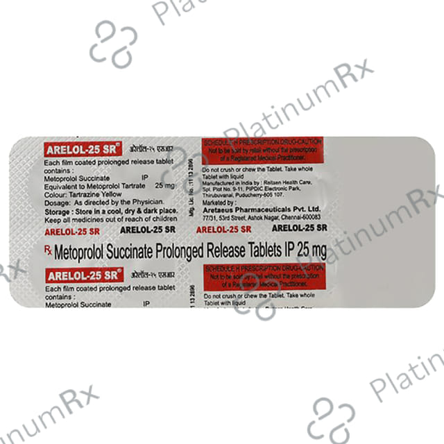 Arelol 25mg Tablet SR