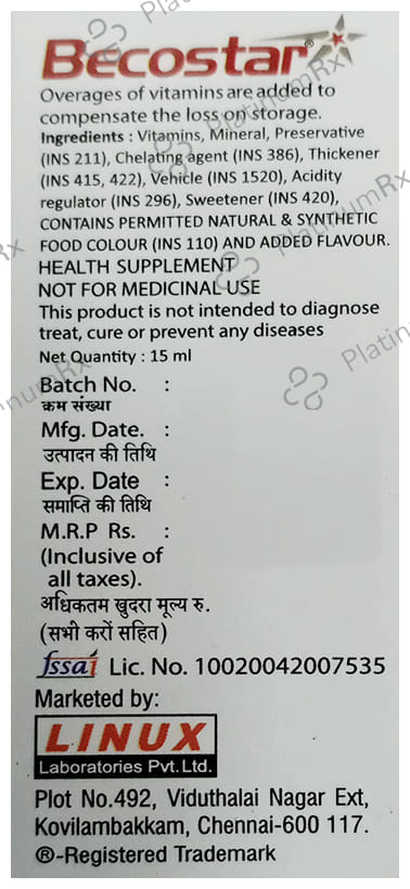 Becostar Oral Drop 15ml