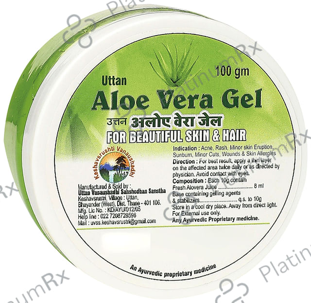 Keshavsrushti Vanaushadhi Uttan Aloevera Gel
