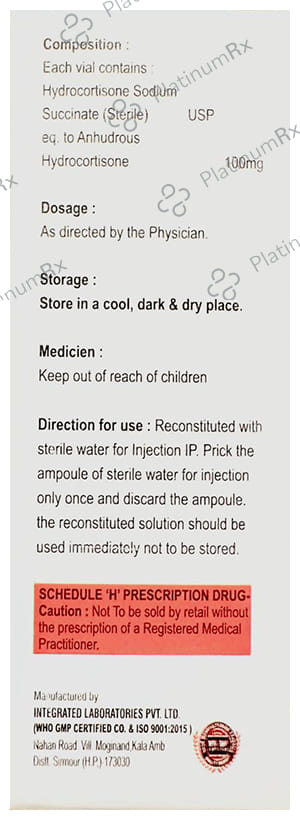 Omicortisone 100mg Injection 1s