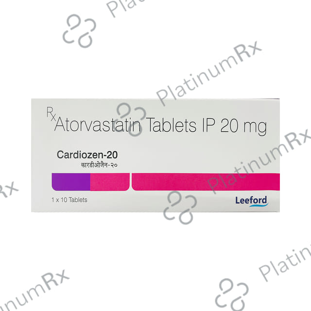Cardiozen 20mg Tablet 10s
