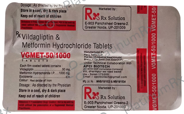 Vgmet 50/1000 Tablet