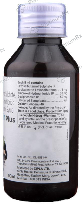 Levolin Plus Pineapple & Black currant Syrup 100ml
