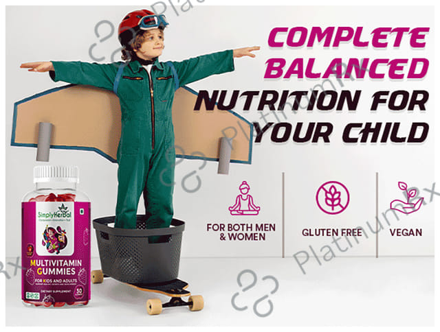 Simply Herbal Multivitamin Gummies Strawberry