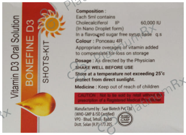 Healing Pharma Bonefine D3 Shots Kit 5ml