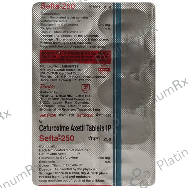 Sefta 250mg Tablet 10s