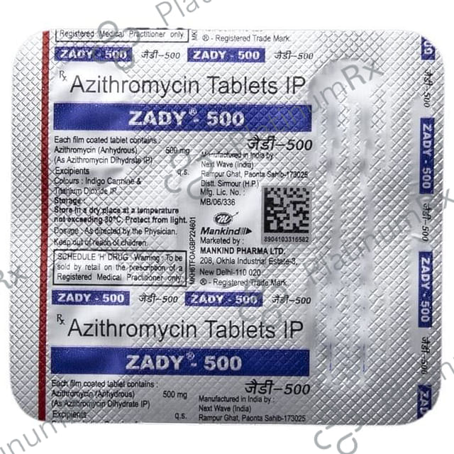 Zady 500mg Tablet 5s