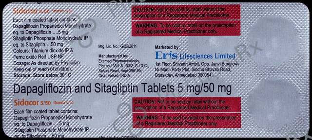 Sidacor 5mg/50mg Tablet