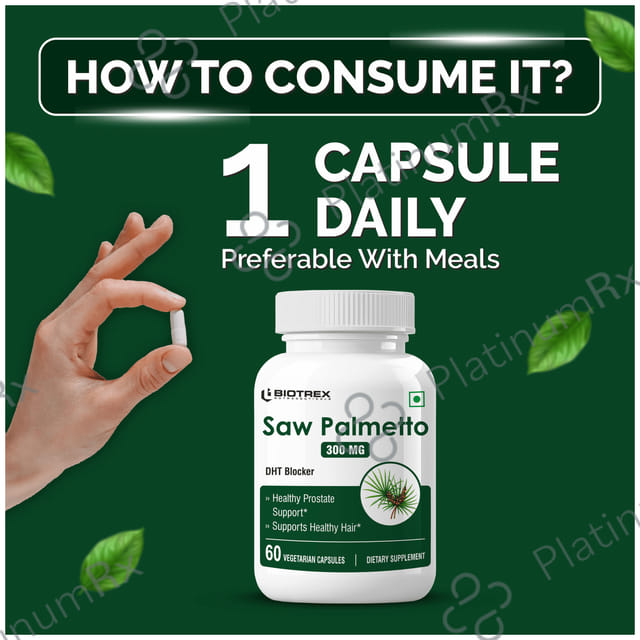 Biotrex Saw Palmetto 300mg Capsule