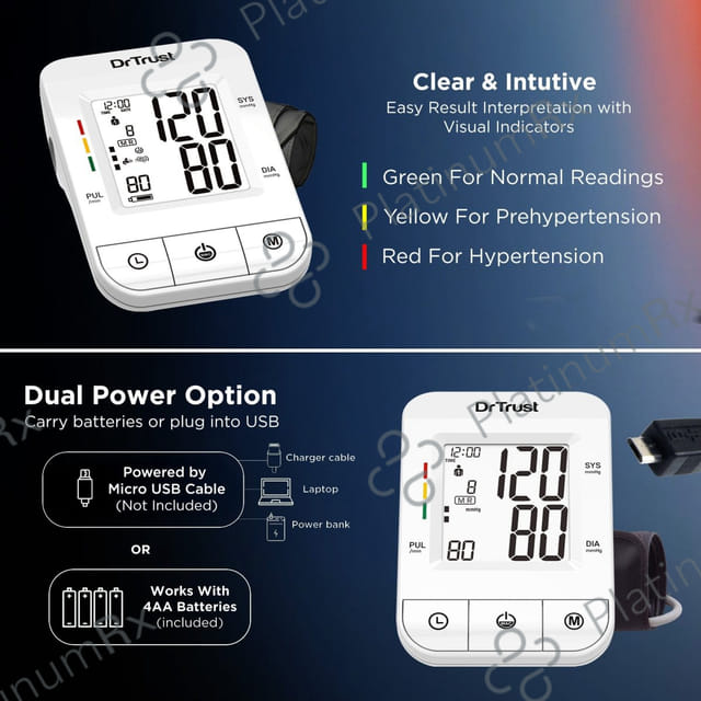 Dr Trust USA BP Icheck Pro Monitor 116 (Average Of Last Two Measurements)