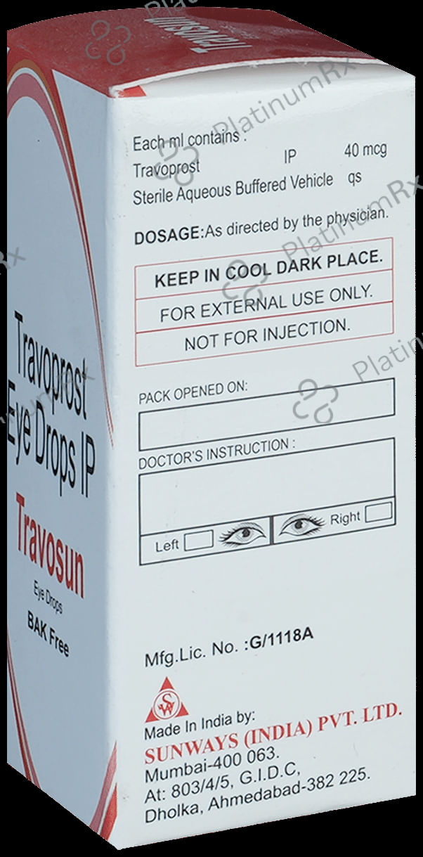 Travosun Eye Drop BAK Free 3ml