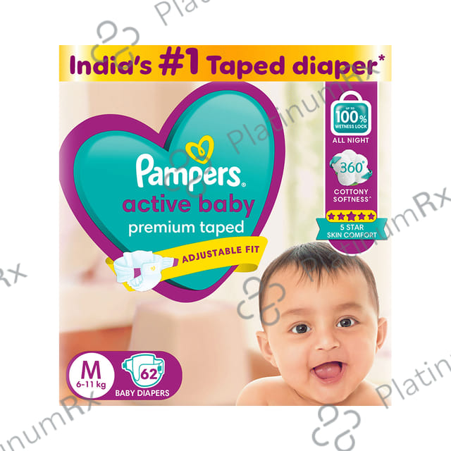 Pampers Active Baby Diaper Medium diapers 62s
