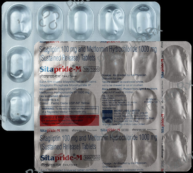 Sitapride M 100/1000mg Tablet SR 15s