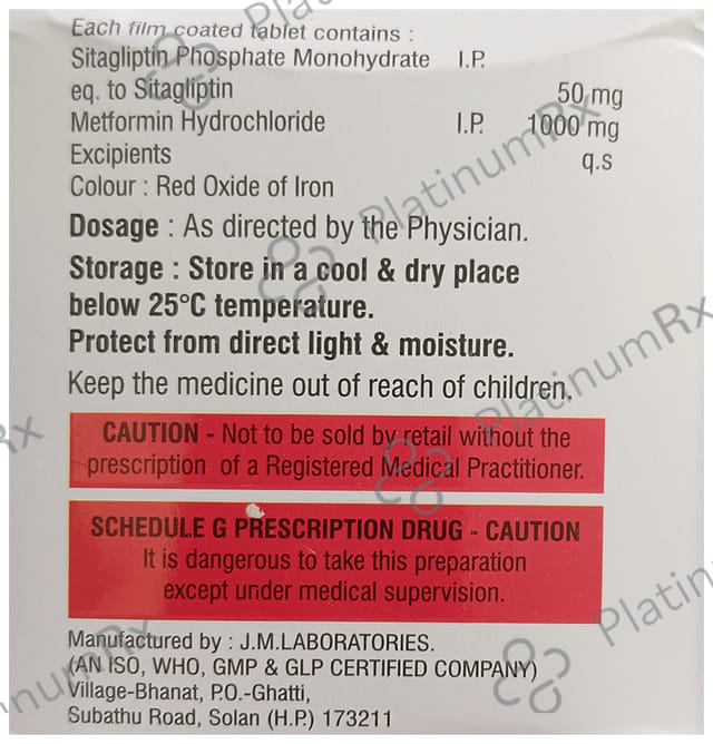 Sitalite-M 50/1000 Tablet