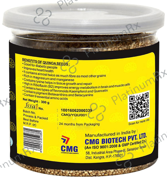 CMG Nutritions Quinoa Seeds