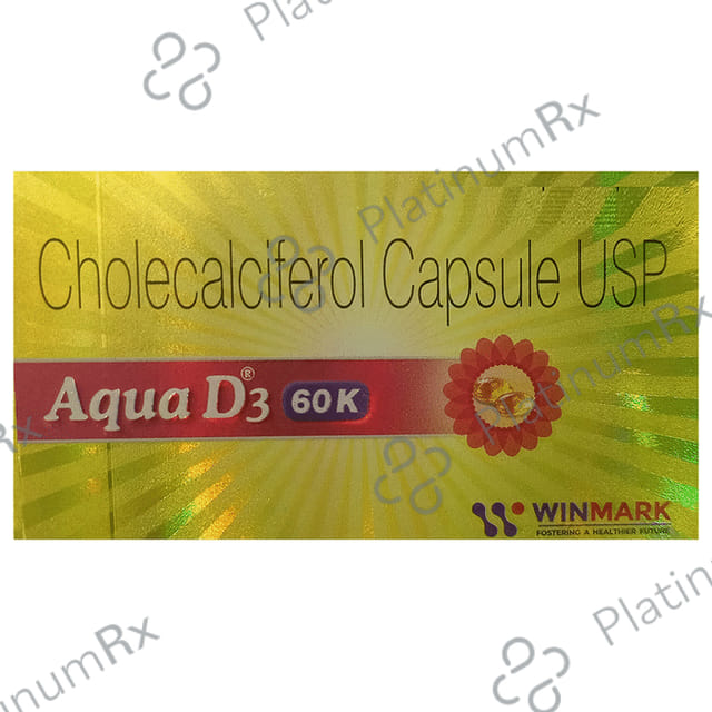 Aqua D3 60K Soft Gelatin Capsule 4s