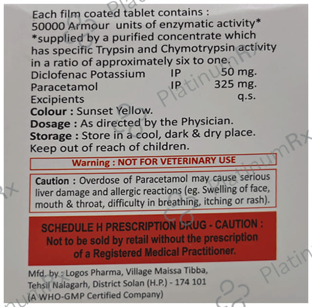 Rafdonac XL 50mg/325mg Tablet