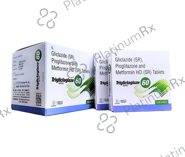 Trigliclaglaze 60/15/500mg Tablet SR 15s