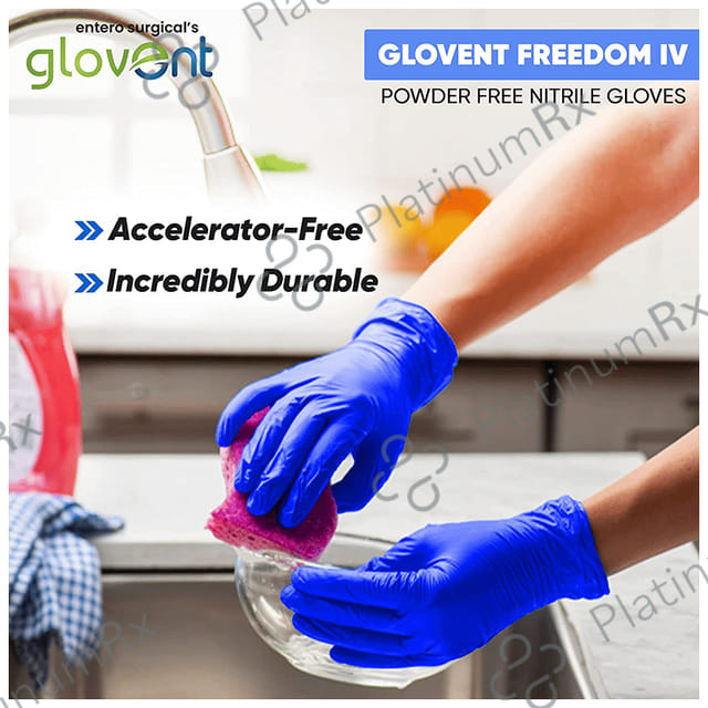 Glovent Nitrile Examination Gloves Powder Free Medium