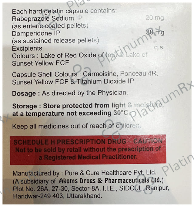 Rablanth D 30mg/20mg Capsule SR