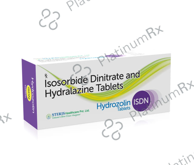 Hydrozolin ISDN 20/37.5mg Tablet 10s