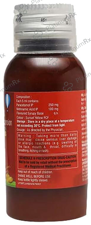 Mefkind DS 100/250mg Mango & Honey Suspension 60ml