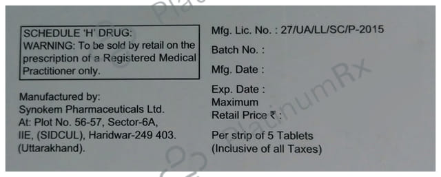 Nortas CR 15mg Tablet 5s