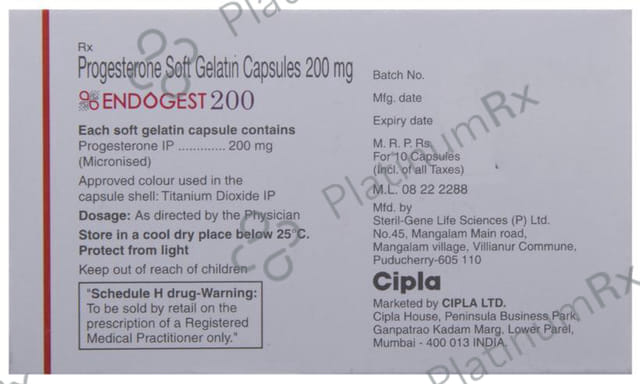 Endogest 200mg Capsule 10s