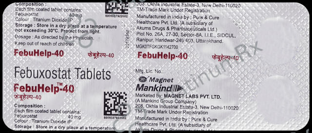 Febuhelp 40mg Tablet 10s