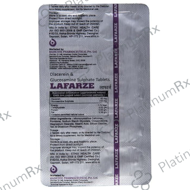 Lafarze 50/750mg Tablet 10s