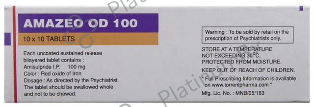 Amazeo OD SR 100mg Tablet 10s