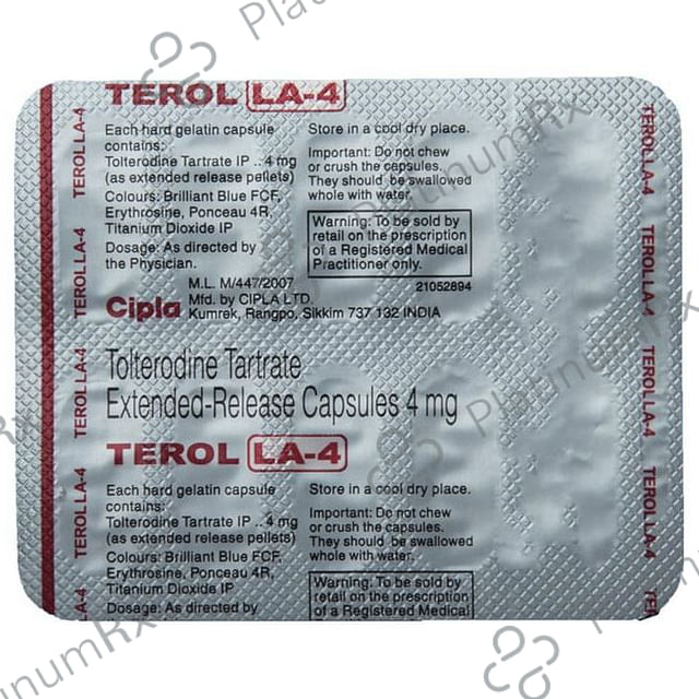 Terol LA 4mg Capsule ER 10s