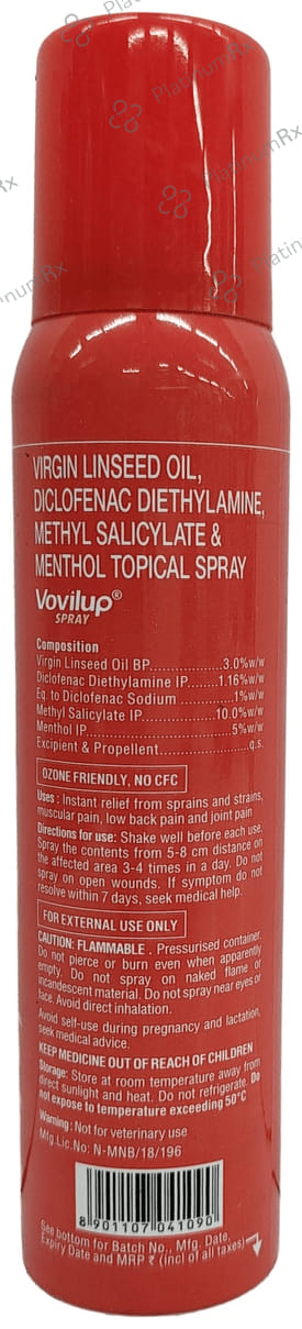 Vovilup Fast Pain Relief Spray 75gm