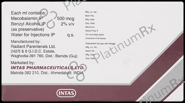Rejunex 500mcg Injection 1ml