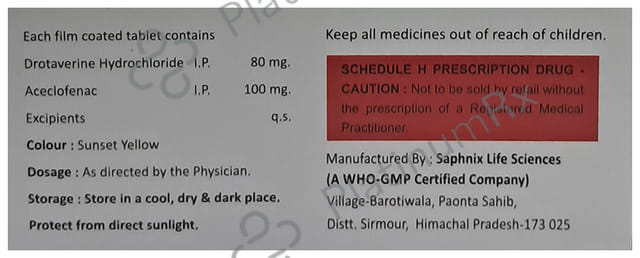 Xeronac DV 100/80mg Tablet 10s