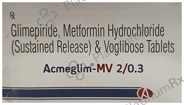 Acmeglim MV 2/0.3mg Tablet SR 10s