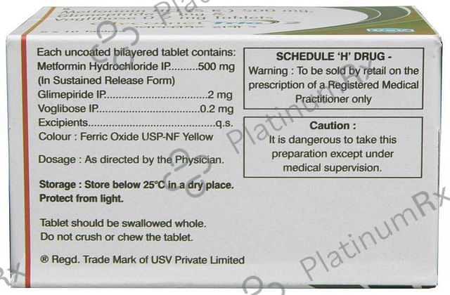 Glycomet Trio 2/500/0.2mg Tablet SR 10s
