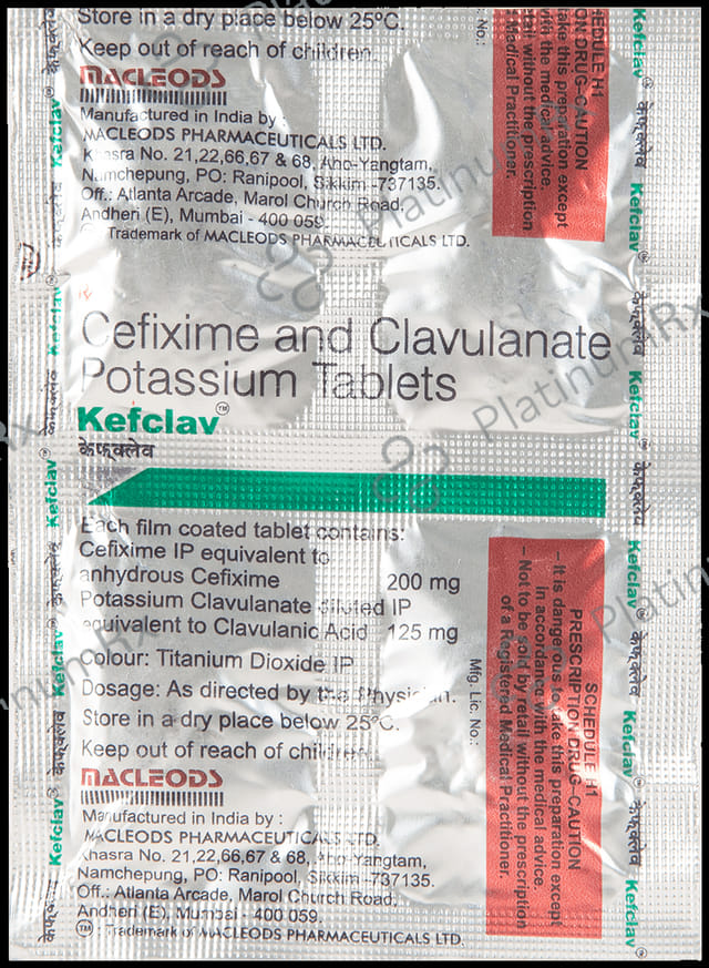 Kefclav 200mg/125mg Tablet