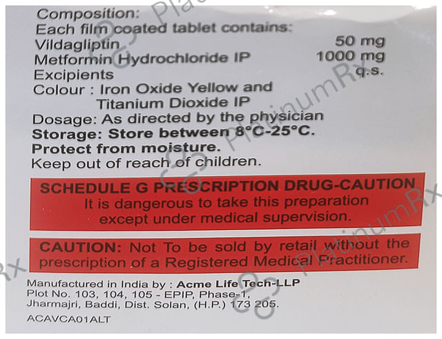 Acvilda-M 1000mg/50mg Tablet