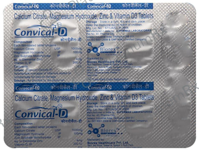 Convical-D Tablet 10 tablets