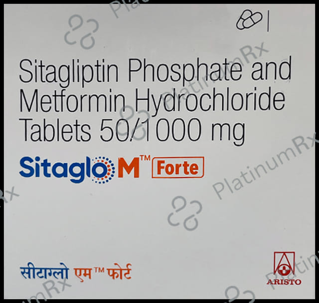 Sitaglo M Forte 50/1000mg Tablet 15s