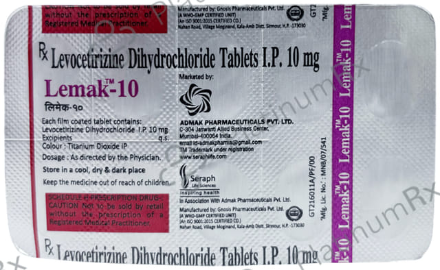 Lemak 10mg Tablet 10s